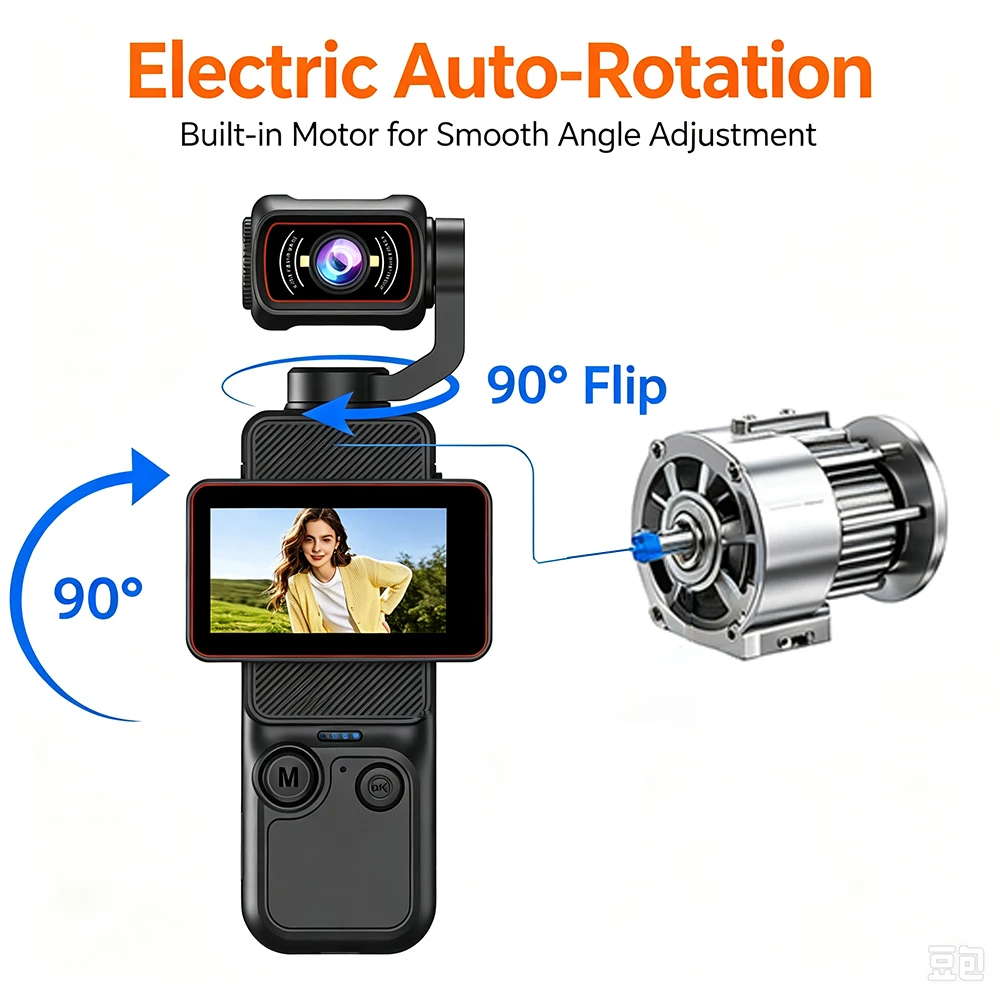 Car Accessories Online - Nova Câmera de Vlog Portátil, 270
