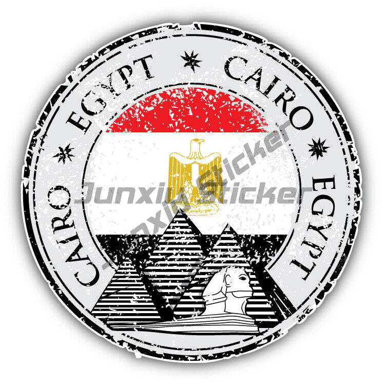Car Accessories Egypt - Alexandria cairo egito bandeira redonda selo
