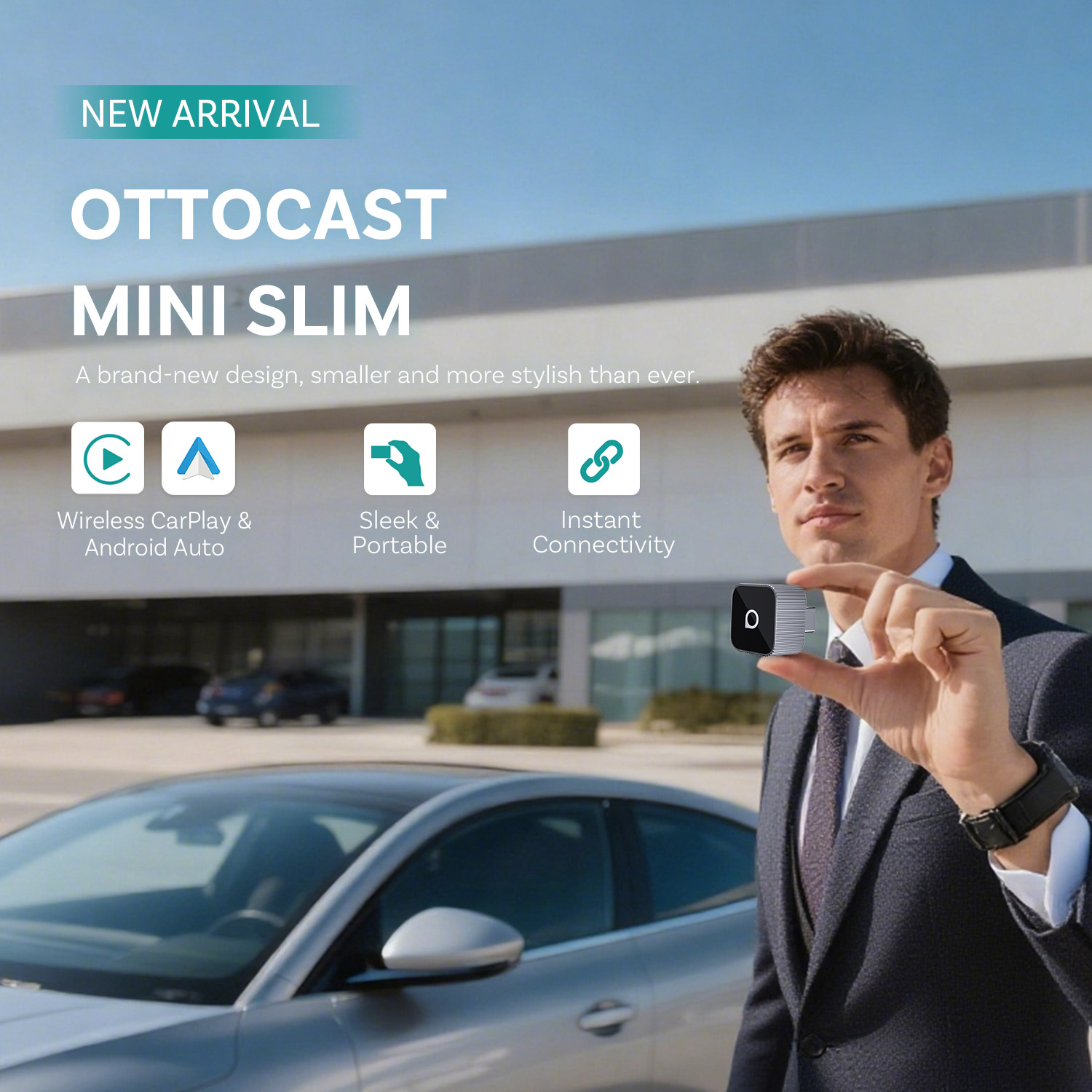 Car Accessories Usa - Ottocast mini fino sem fio carplay