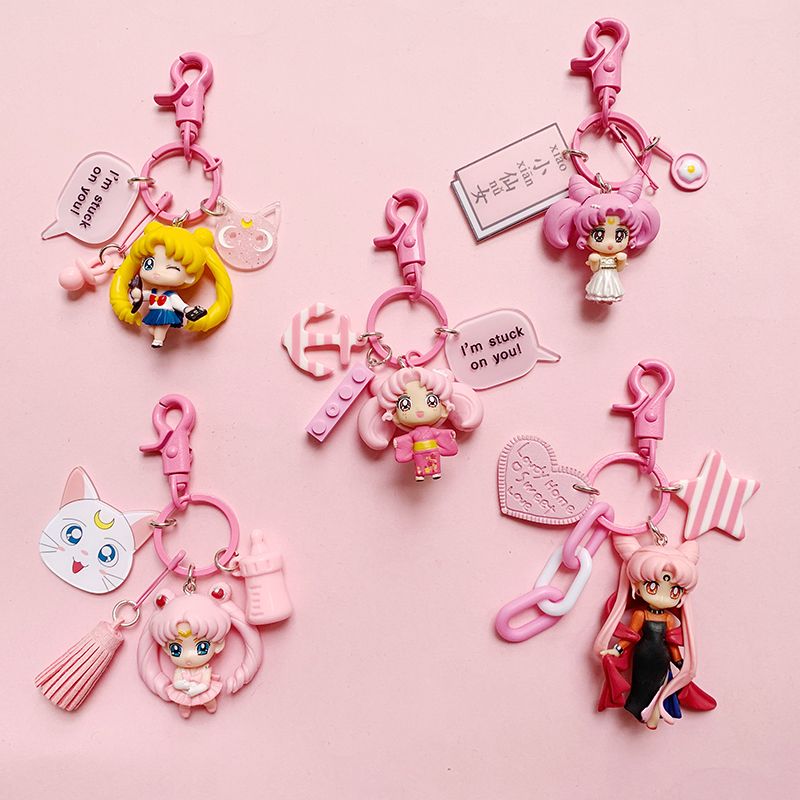 Chaveiro Kawaii de Sailor Moon - Car Accessories Girly avaliação e preço