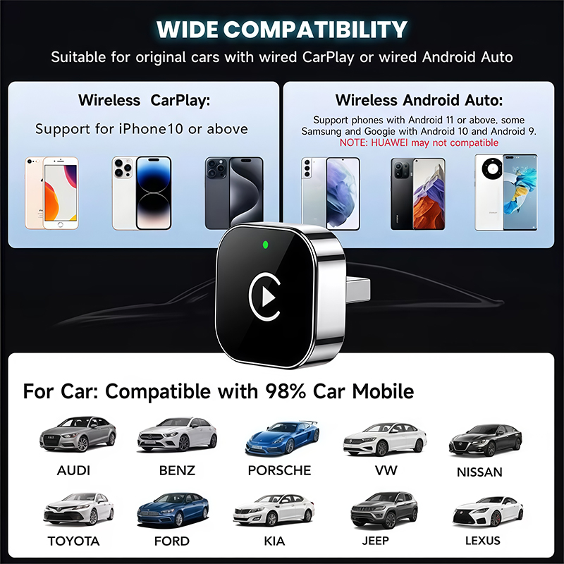 Adaptador CarPlay Sem Fio 2 em - Car Accessories Usa avaliação e preço