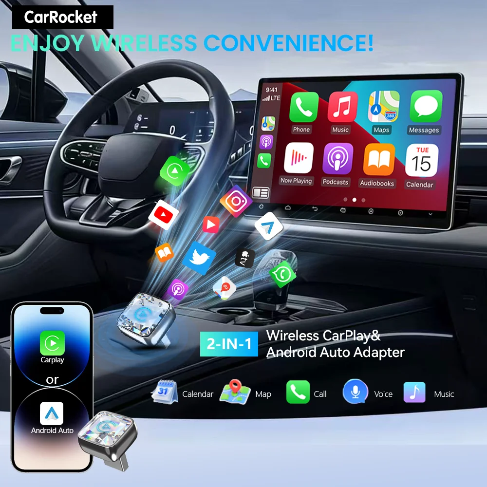 Adaptador Sem Fio CarRocket Mi - Car Accessories Usa avaliação e preço