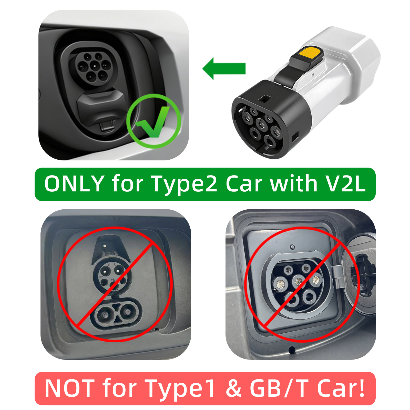 EVqiaoyi Adaptador de descarre - Car Accessories Usa avaliação e preço