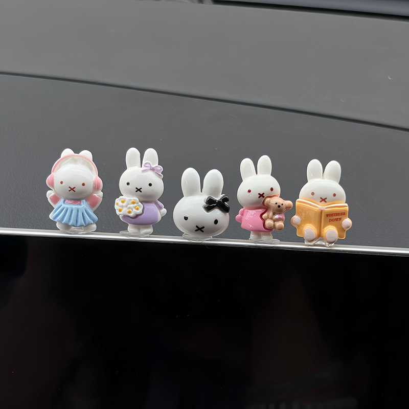 Figura Miniatura Kawaii Miffy  - Car Accessories Girly avaliação e preço