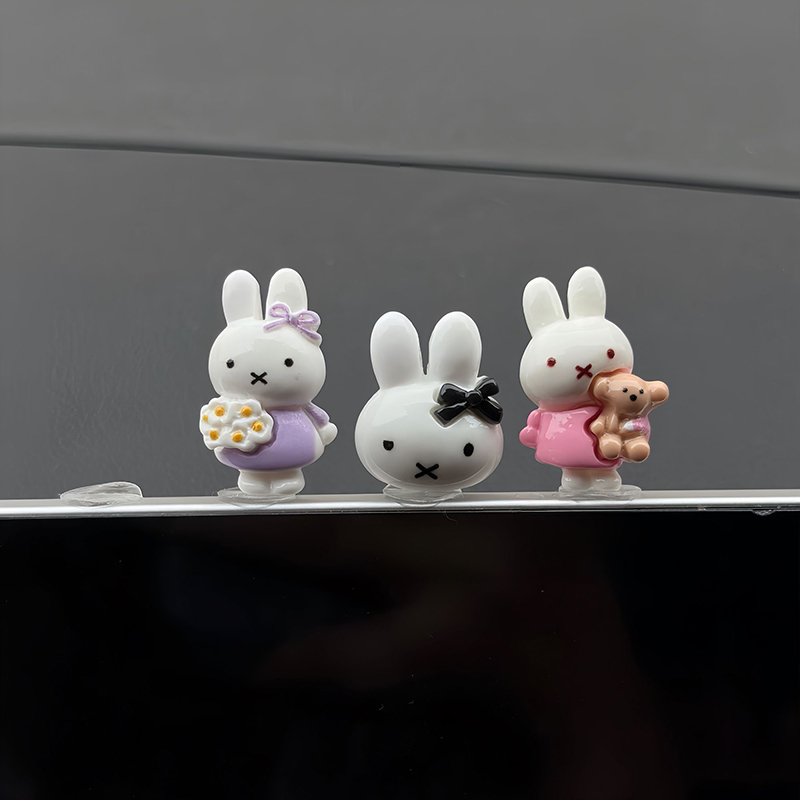 Figura Miniatura Kawaii Miffy  - Car Accessories Girly avaliação e preço