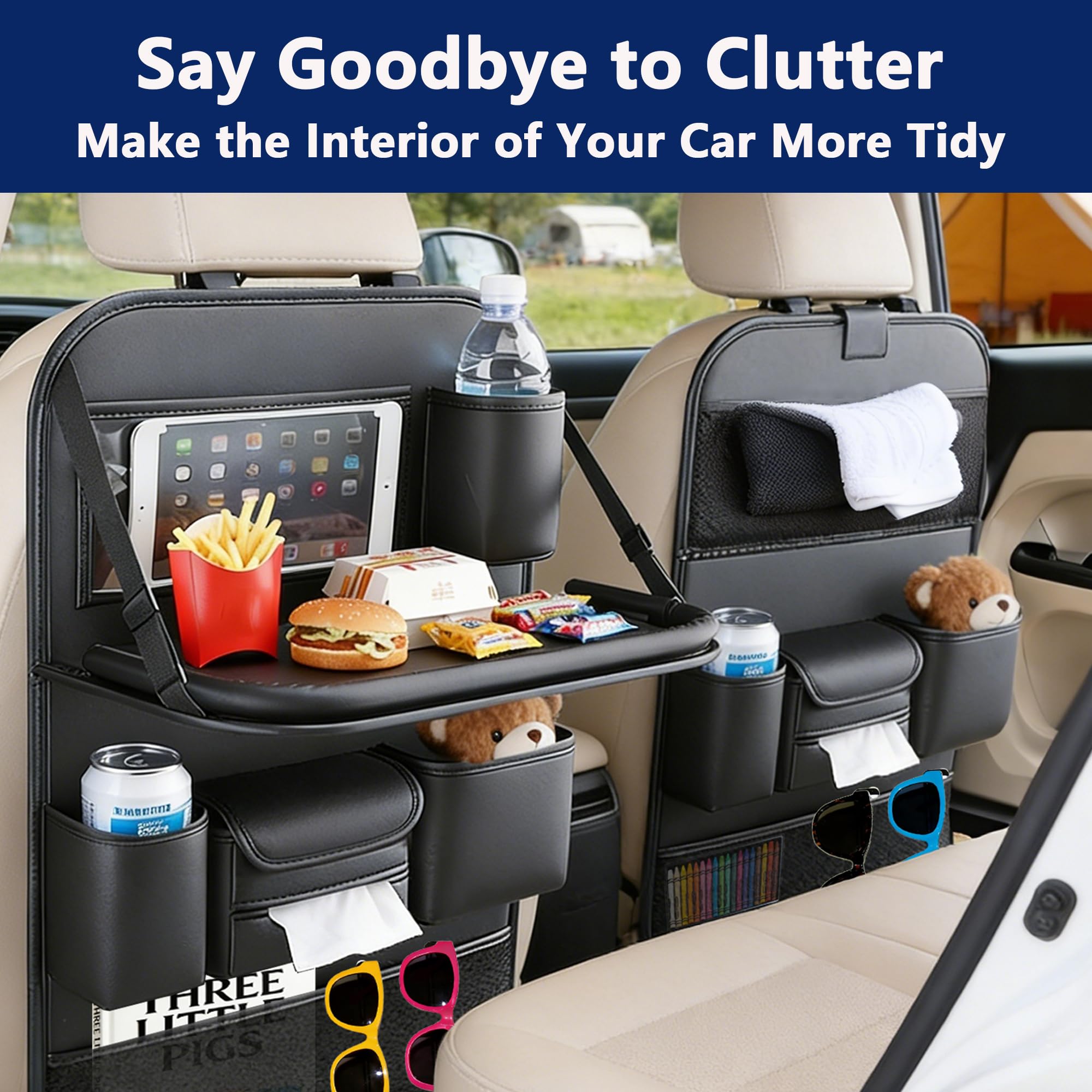 Organizador Multifuncional par - Back Seat Car Table avaliação e preço